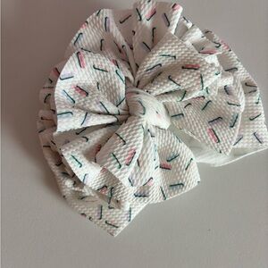 Confetti Patterned Kids Hair Bow